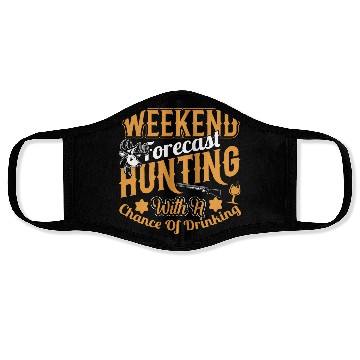 Discover WEEKEND FORECAST HUNTING Face Masks