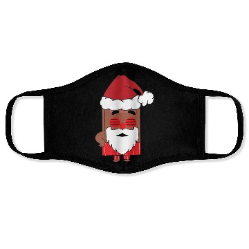 Discover Choco Christmas Santa Claus Funny Santa Face Face Masks