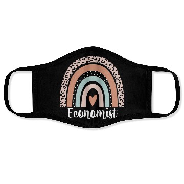 Discover Economist Rainbow Leopard Funny Economist Face Masks