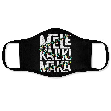 Discover Mele Kalikimaka Hawaiian Christmas Holidays Themed Face Masks