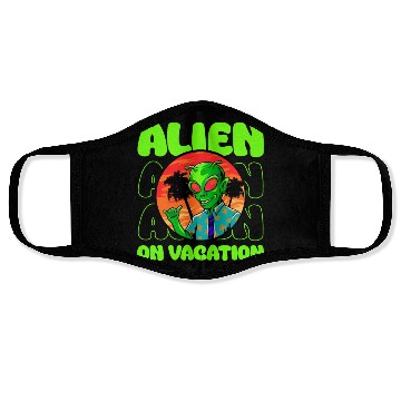 Discover Alien, Aliens, UFO, UAP, Space Unknown Flight Face Masks