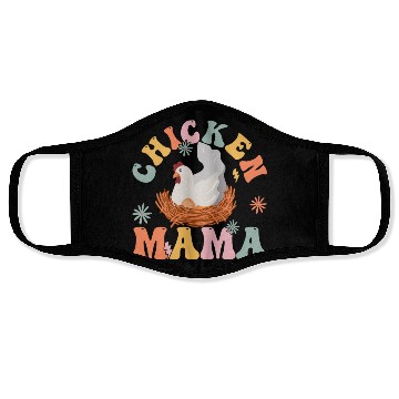 Discover Groovy Chicken Mom Female Farmer Face Masks