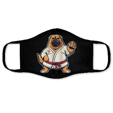 Discover Karate Dog Face Masks
