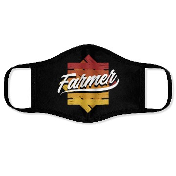 Discover Funny Farmer Gift Face Masks