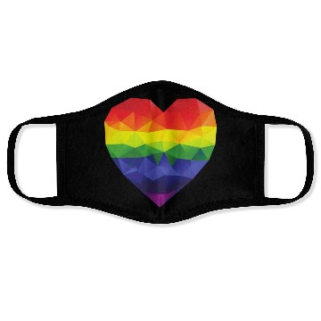 Discover Rainbow Heart Face Masks