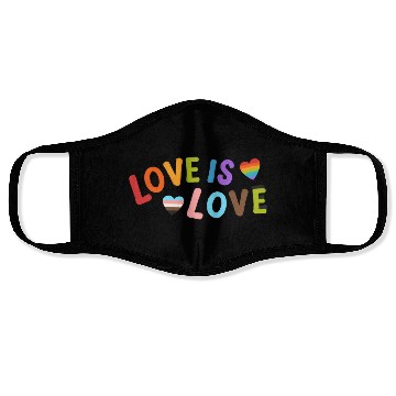 Discover Love Is Love Face Masks