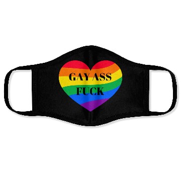 Discover Rainbow Heart Gay Face Masks