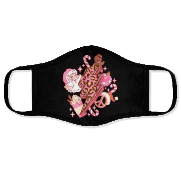 Discover Santa Claus Lightning Face Masks