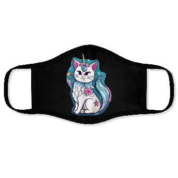 Discover Unicorn Mercat Face Masks