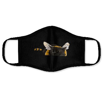 Discover Fuzzy Little Bumblebee Kitty Face Masks