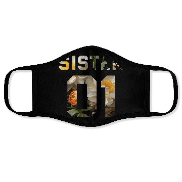 Discover COUPLE FLOWER SISTER 01 Face Masks