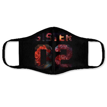 Discover COUPLE FLOWER SISTER 02 Face Masks