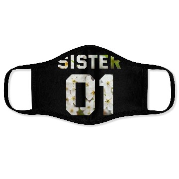 Discover COUPLE FLOWER SISTER 01 Face Masks