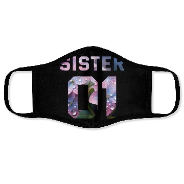 Discover COUPLE FLOWER SISTER 01 Face Masks