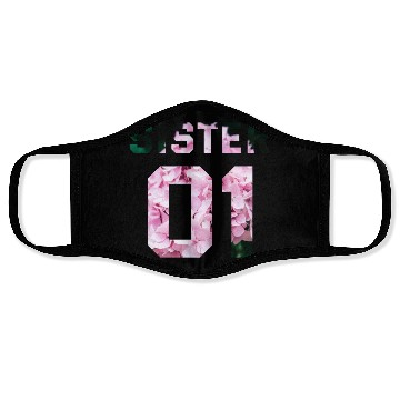 Discover COUPLE FLOWER SISTER 01 Face Masks