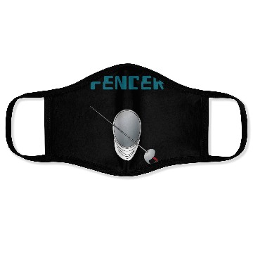 Discover Fencer fencing sport game Face Masks