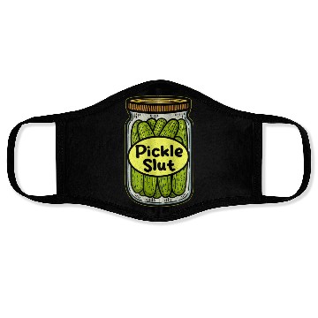 Discover Pickle Slut Face Masks
