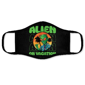 Discover Alien, Aliens, UFO, UAP, Space Unknown Flight Face Masks