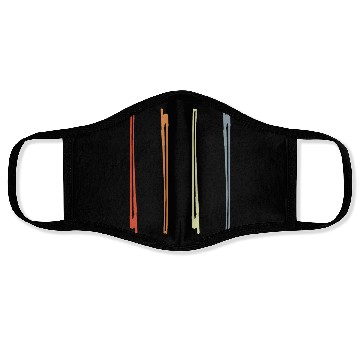 Discover Vintage Violin Bow Drawing Face Masks