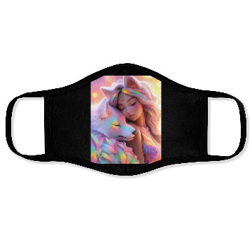 Discover Rainbow Friends - White Wolf and Girl Face Masks