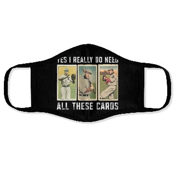 Discover Baseball Card Collector Vintage Baseball Face Masks
