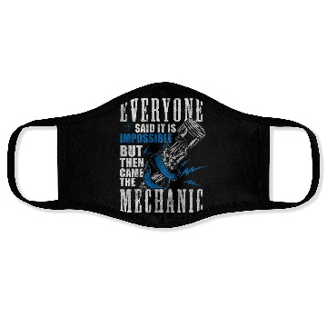 Discover Mechanic Mechatronics Engineer Hobbyist Face Masks