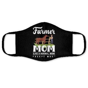 Discover Farmer Mom Funny Farmer Gift Face Masks