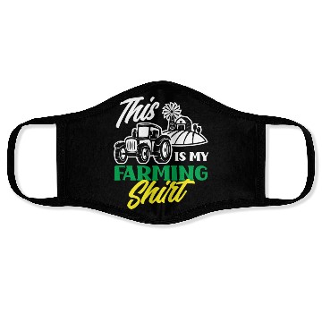 Discover This Is My Farming Face Masks Funny Farmer Gift