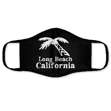 Discover Long Beach California Palm Tree Souvenirs Gifts Face Masks