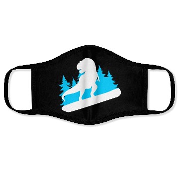 Discover Snowboard Love Snowboarding Face Masks