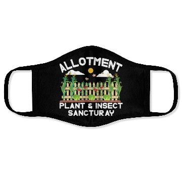Discover Alotment plant& insect sanctuary Face Masks