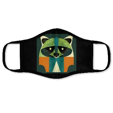 Discover Deco Raccoon - Zombie Green Face Masks