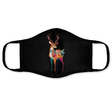 Discover Deer Animal in Pocket Face Masks