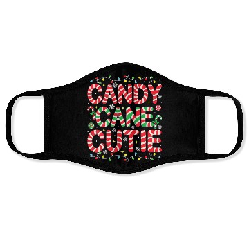 Discover Funny Christmas Candy Cane Lover Crew Xmas Candy Face Masks