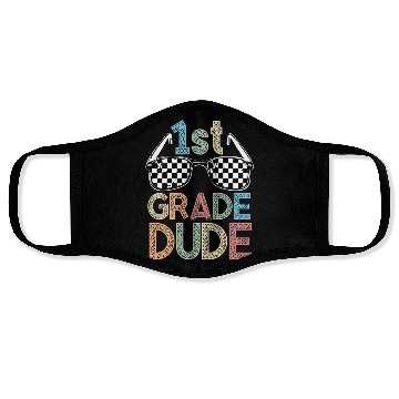 Discover Kindergarten Teacher Funny Student 1st Graduation Face Masks