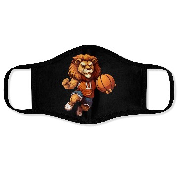 Discover Basketball player lion Face Masks