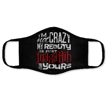 Discover Different Reality Typography Lettering Face Masks