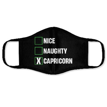 Discover Nice Naughty Capricorn Funny Horoscopes Face Masks