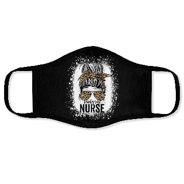 Discover Dialysis Nurse Appreciation Messy Bun Dialysis Face Masks