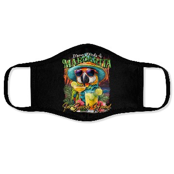 Discover Balanced Diet is A Margarita in Eachs Hands Parrot Face Masks