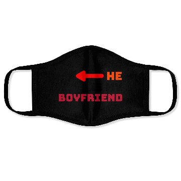 Discover Lover He is My Boyfriend Face Masks