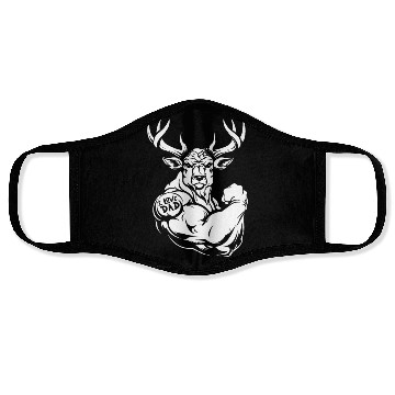 Discover Deer Biceps Tattoo I Love Dad Face Masks