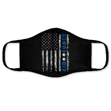 Discover US Flag Airplane Patriotic American Pilot Face Masks