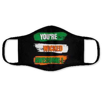 Discover You're Wicked Awesome Graphic Face Masks