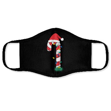 Discover Christmas Candy Cane Santa Xmas Kids Toddler Youth Face Masks