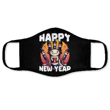 Discover Axolotl Happy New Year Face Masks