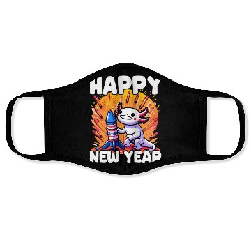 Discover Axolotl Happy New Year Face Masks