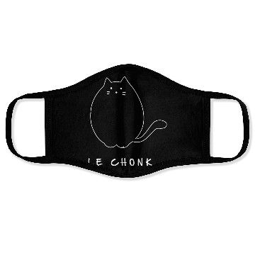 Discover White Le Chonk Chunky Cat Face Masks