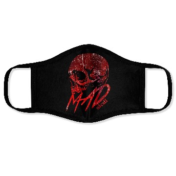 Discover Red Skull with Lightning Graffiti Face Masks