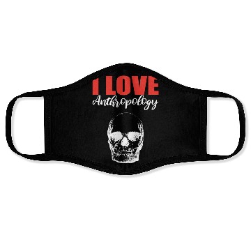 Discover I Love Anthropology Science Teacher Gift Face Masks